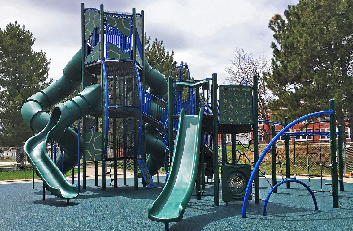 Playground in Lincoln Park, Wyoming