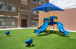 Playground Featuring Artificial Turf